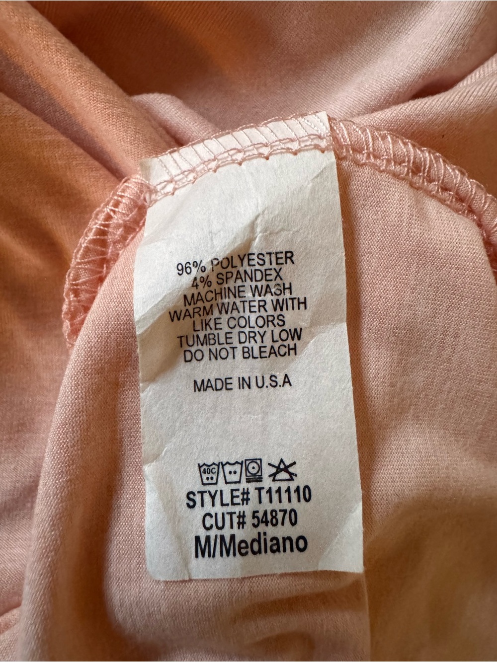 Drawstring Ruched One-Shoulder Top - Blush Pink - Picture 5 of 5